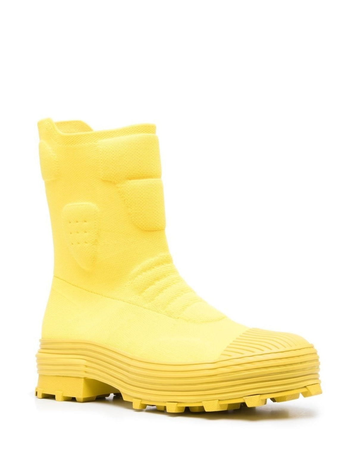 Camper Ladies Boot Knit Alert Yellow