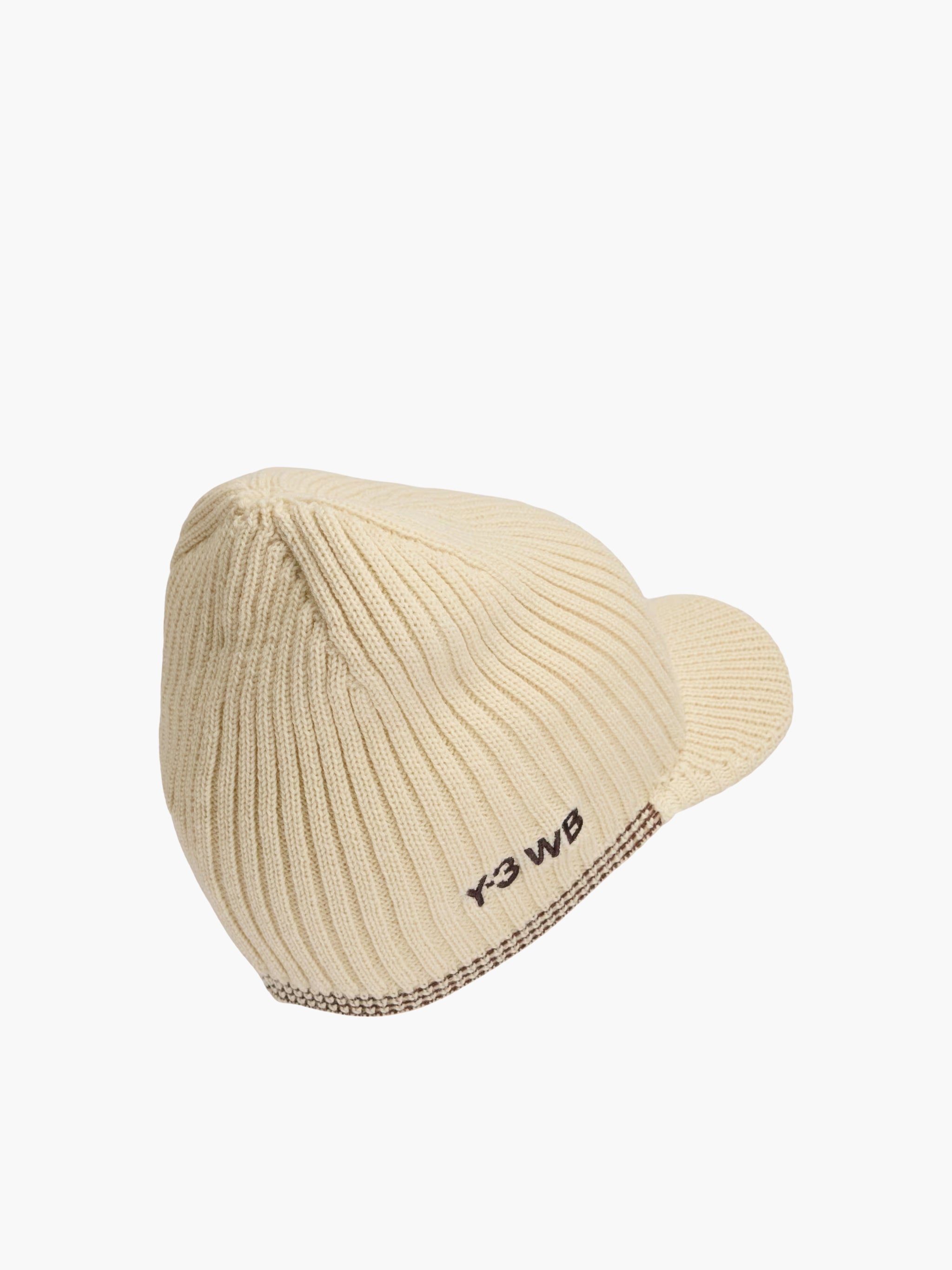 Y-3 Hat Beanie Ca Cream White