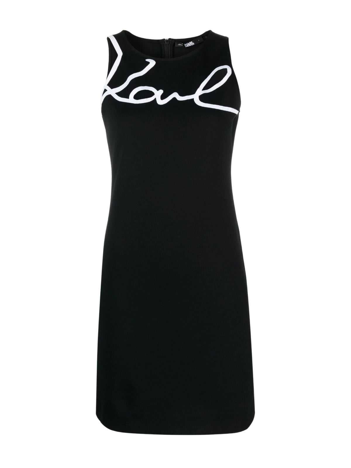 Karl Lagerfeld Dress Cut Out Signature Logo Black