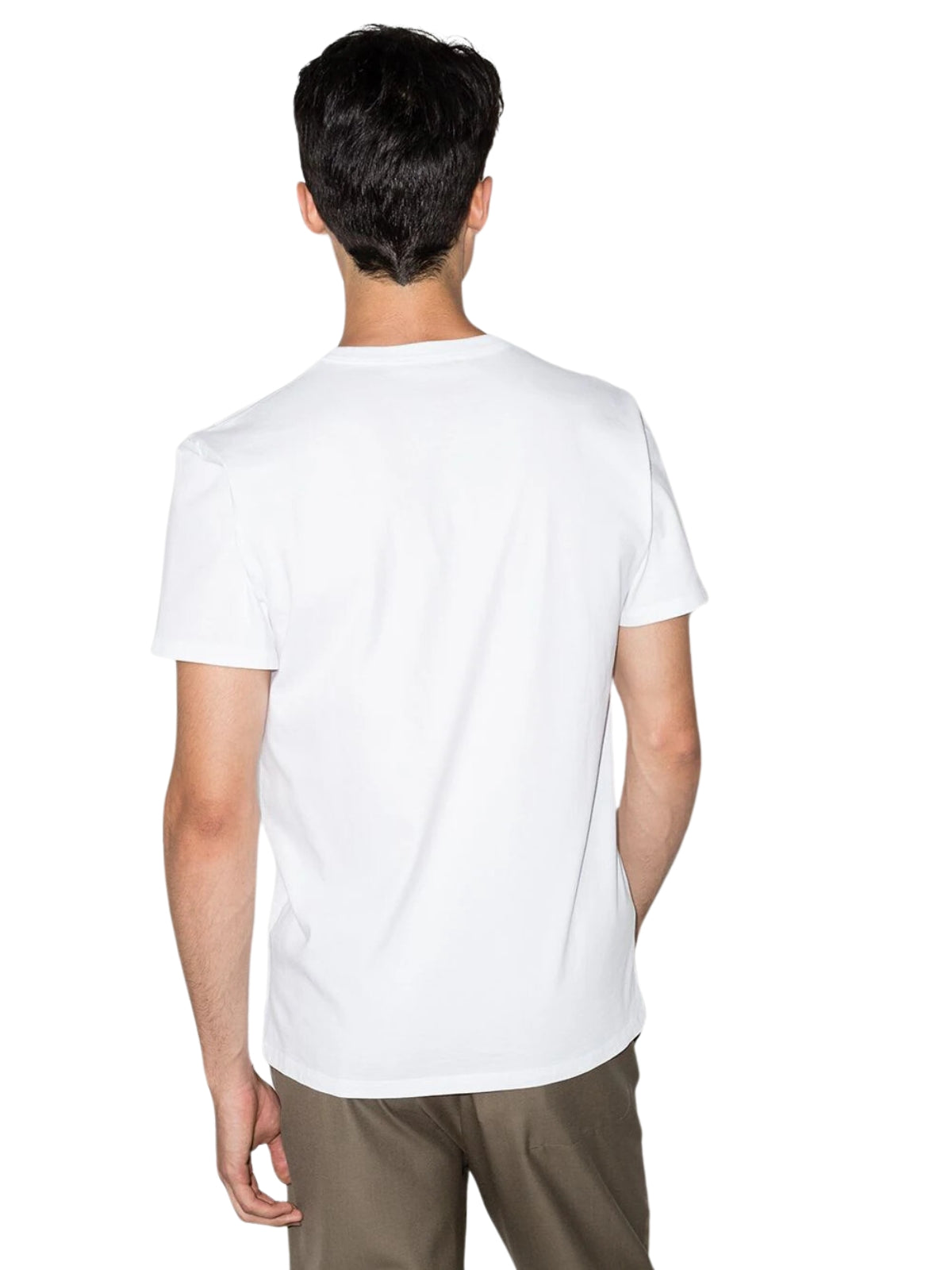 Maison Kitsune T-Shirt Handwriting Comfort White-Black