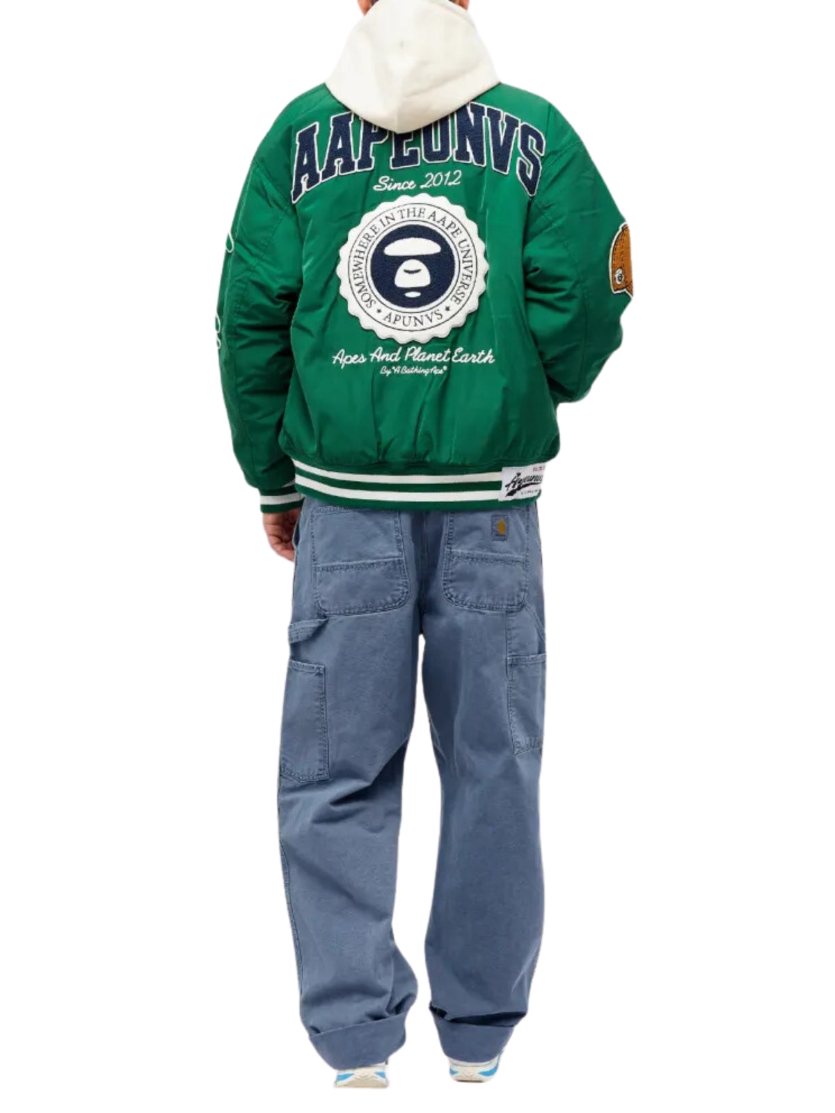 Aape Jacket Baseball Logo Green