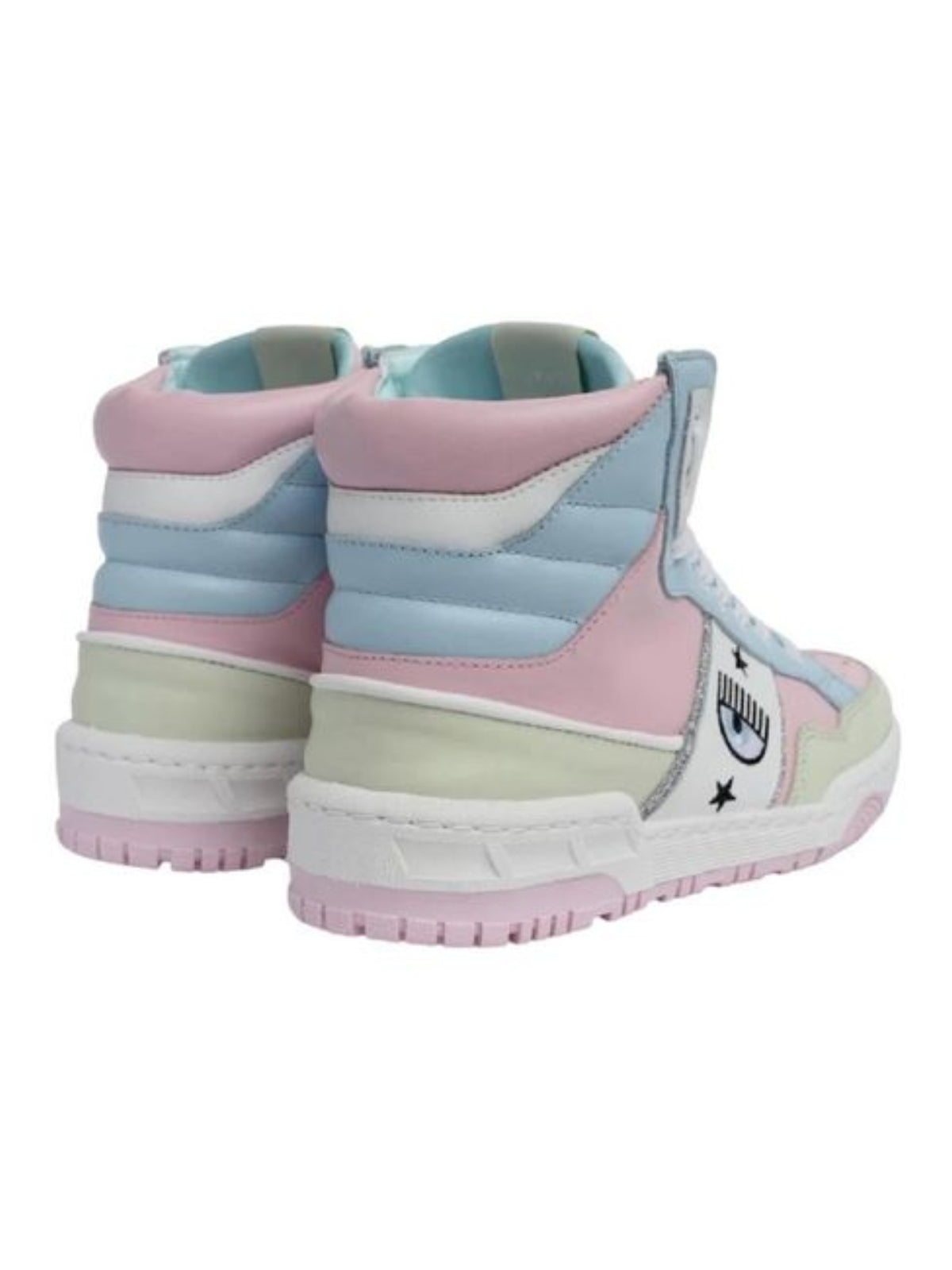 Chiara Ferragni Sneaker High Pink-Blue-Green