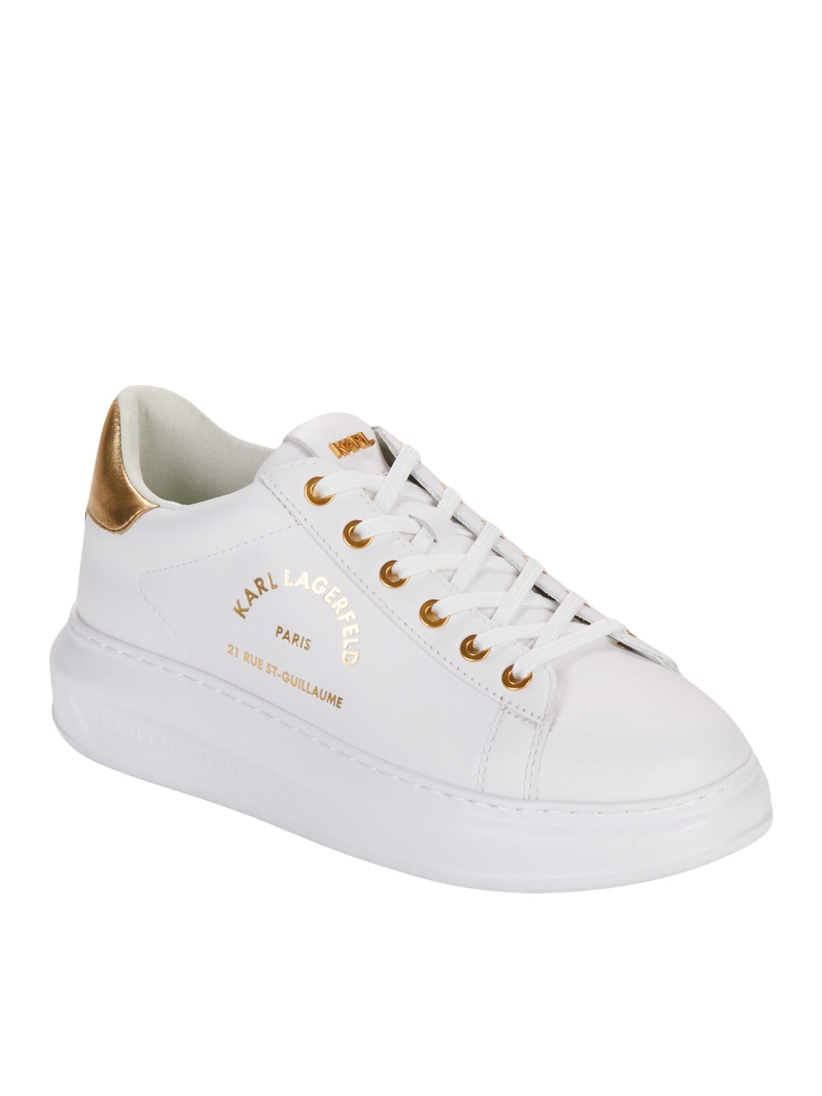 Karl Lagerfeld Ladies Sneaker Kapri Maison White-Gold