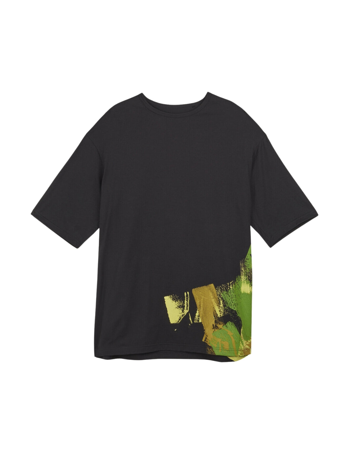 Y-3 T-Shirt Bottom Brush Strokes Black