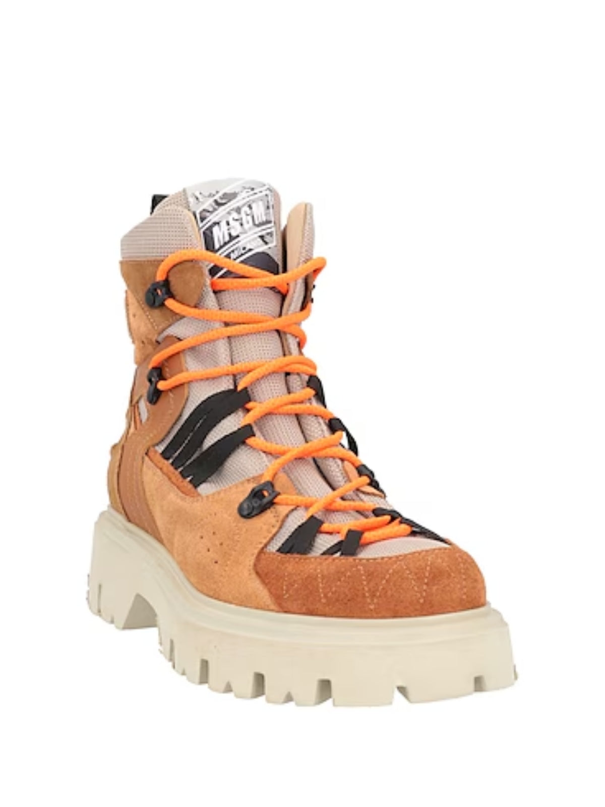 Msgm Boot Hiker Lace Beige