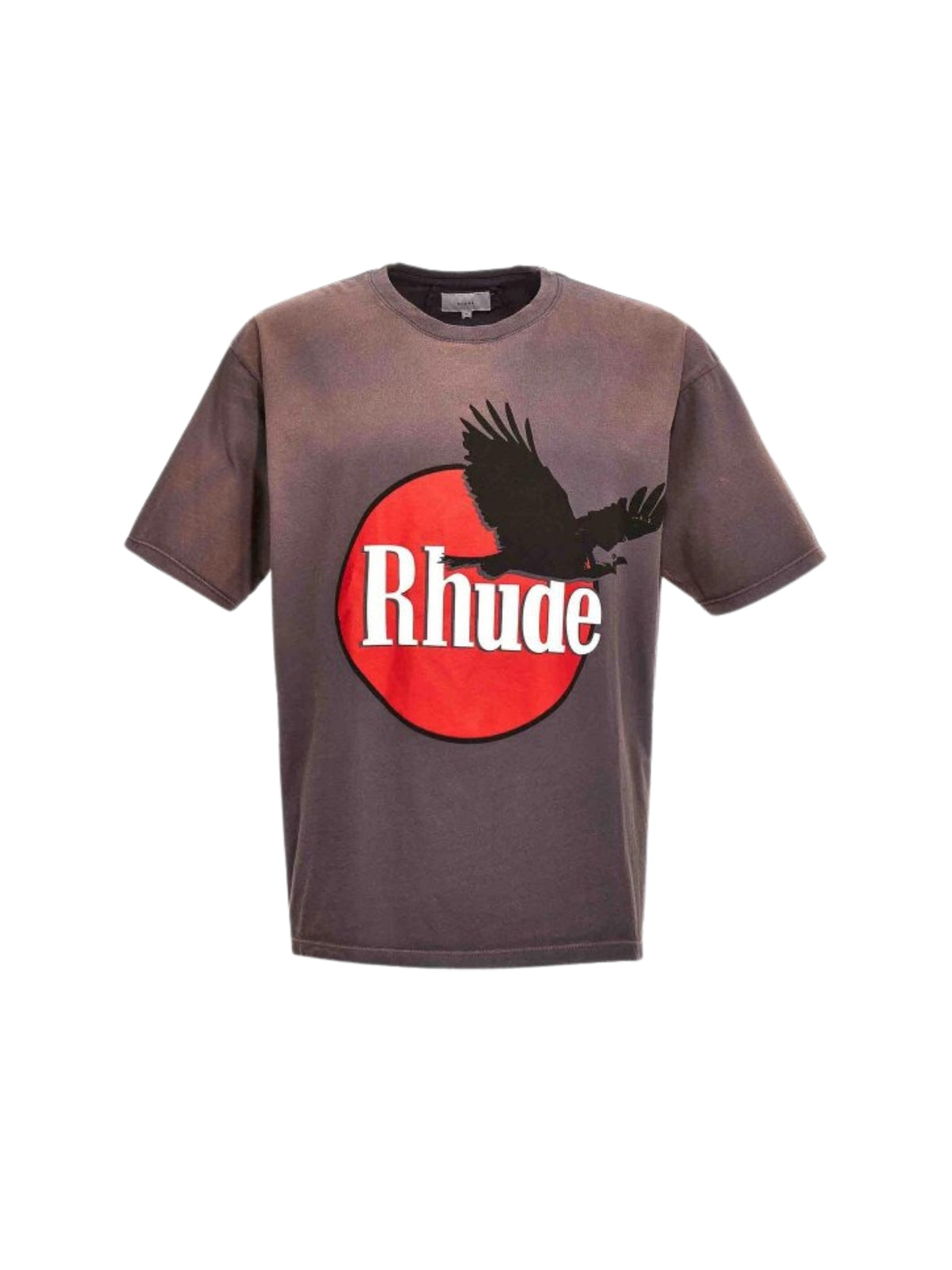 Rhude T-Shirt Eagle Logo Grey