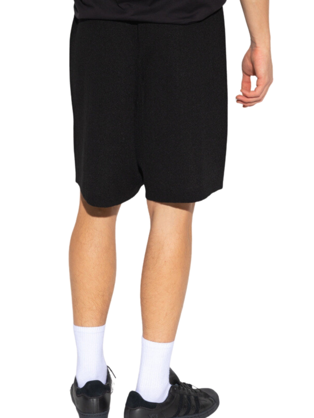 Y-3 Shorts Knit Logo Black