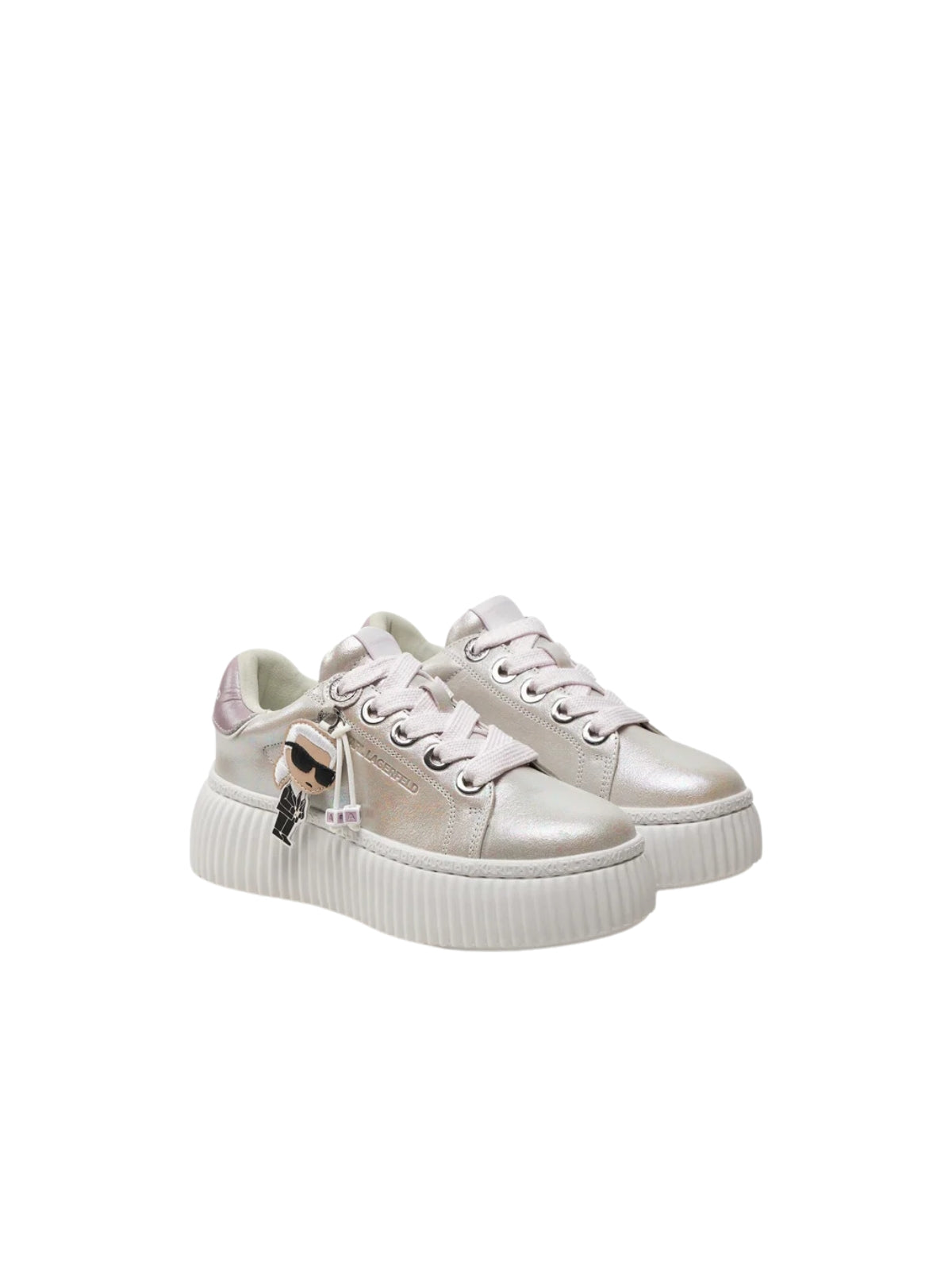 Karl Lagerfeld Sneaker Ladies Kreeper Lo Pendant Silver-Lilac