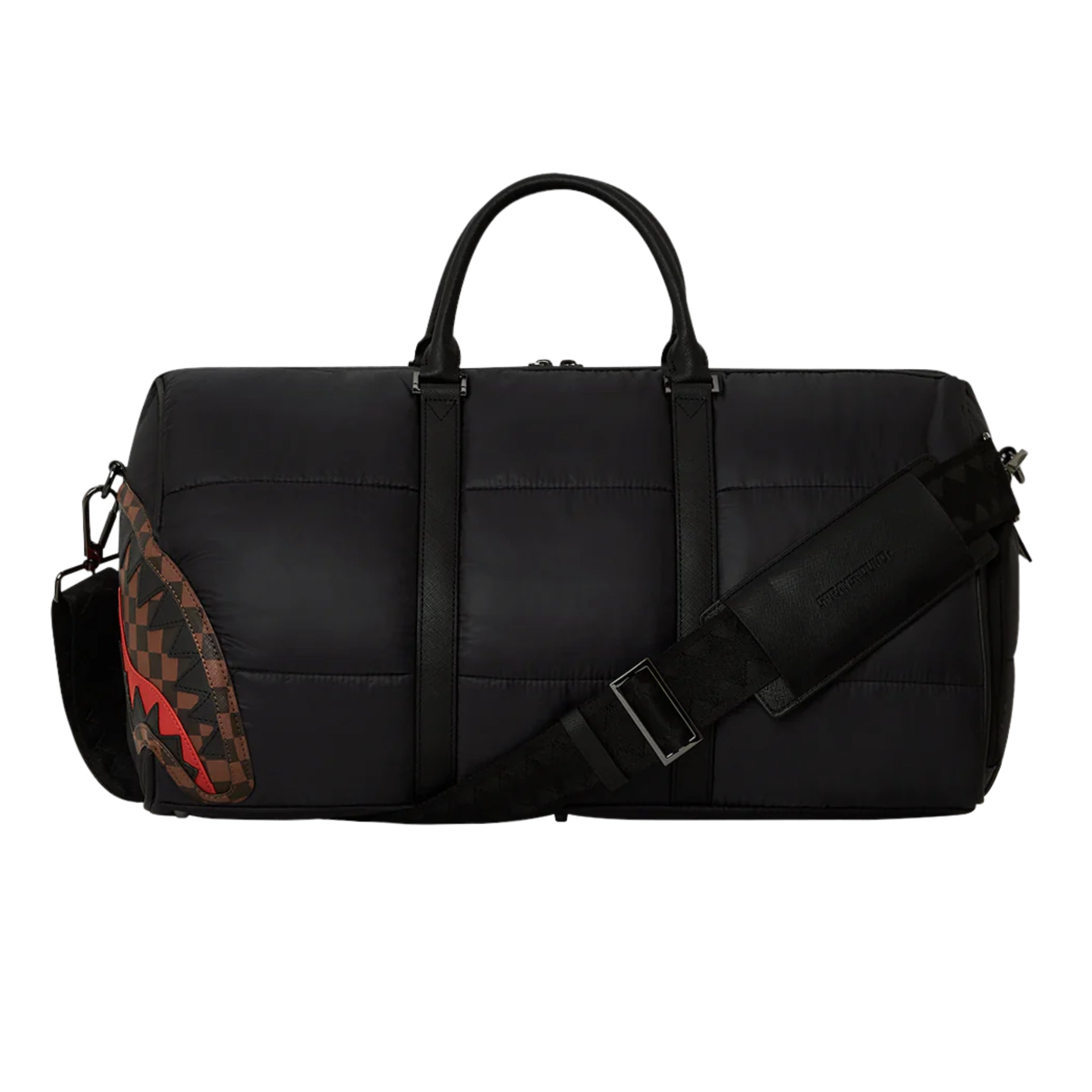 Spray Ground Bag Duffle Puffer Shark Vail Flex Black-Red
