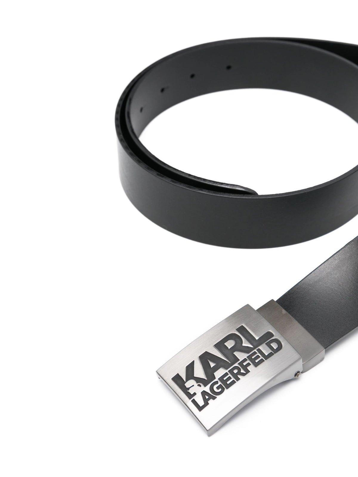 Karl Lagerfeld Belt Buckle Logo Black