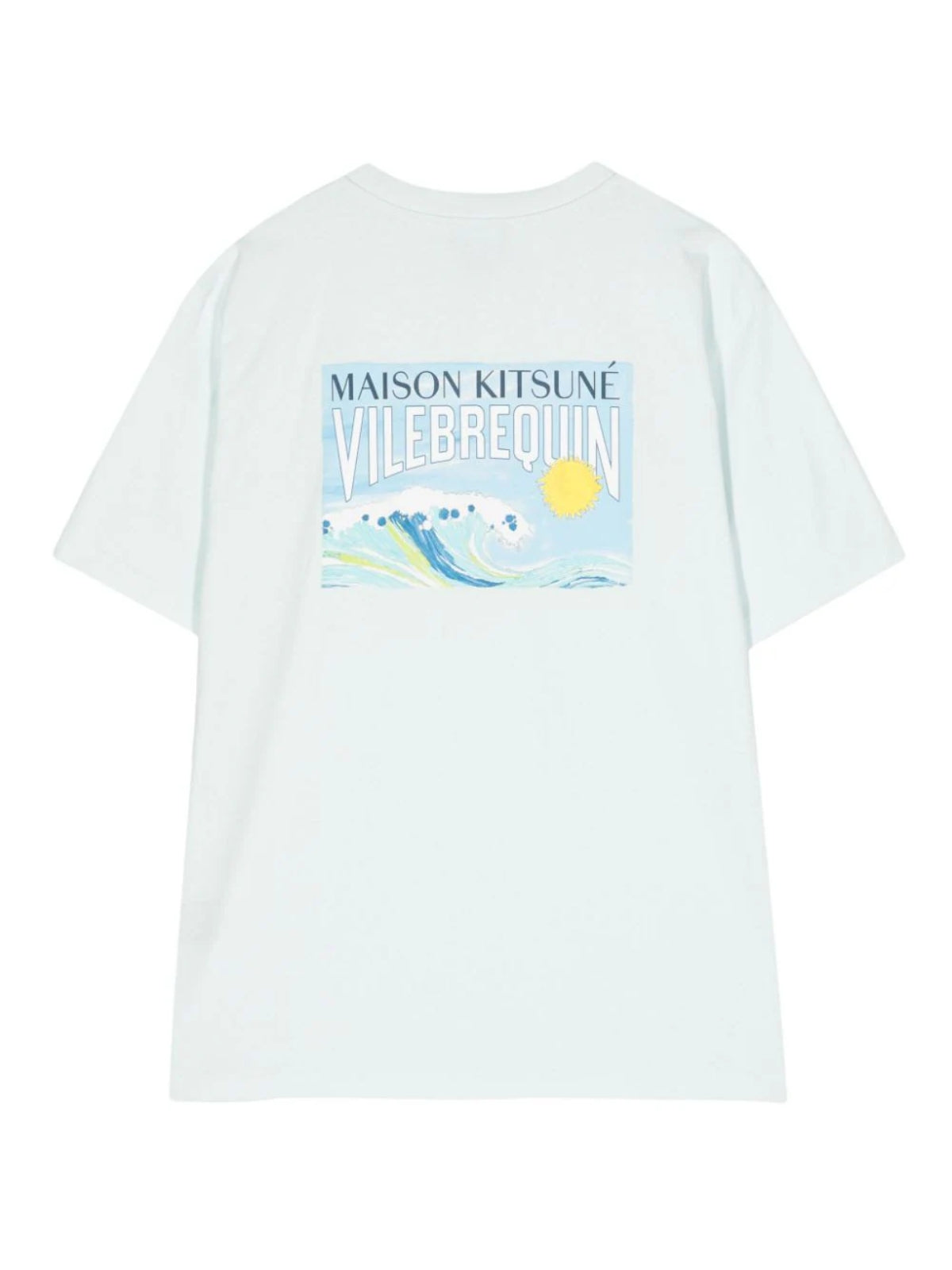 Maison Kitsune T-Shirt X Vilebrequin Ice Blue