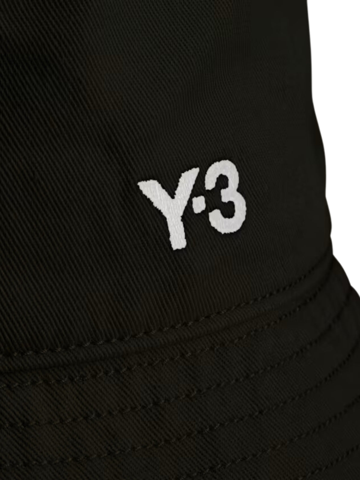 Y-3 Bucket Hat Logo Black