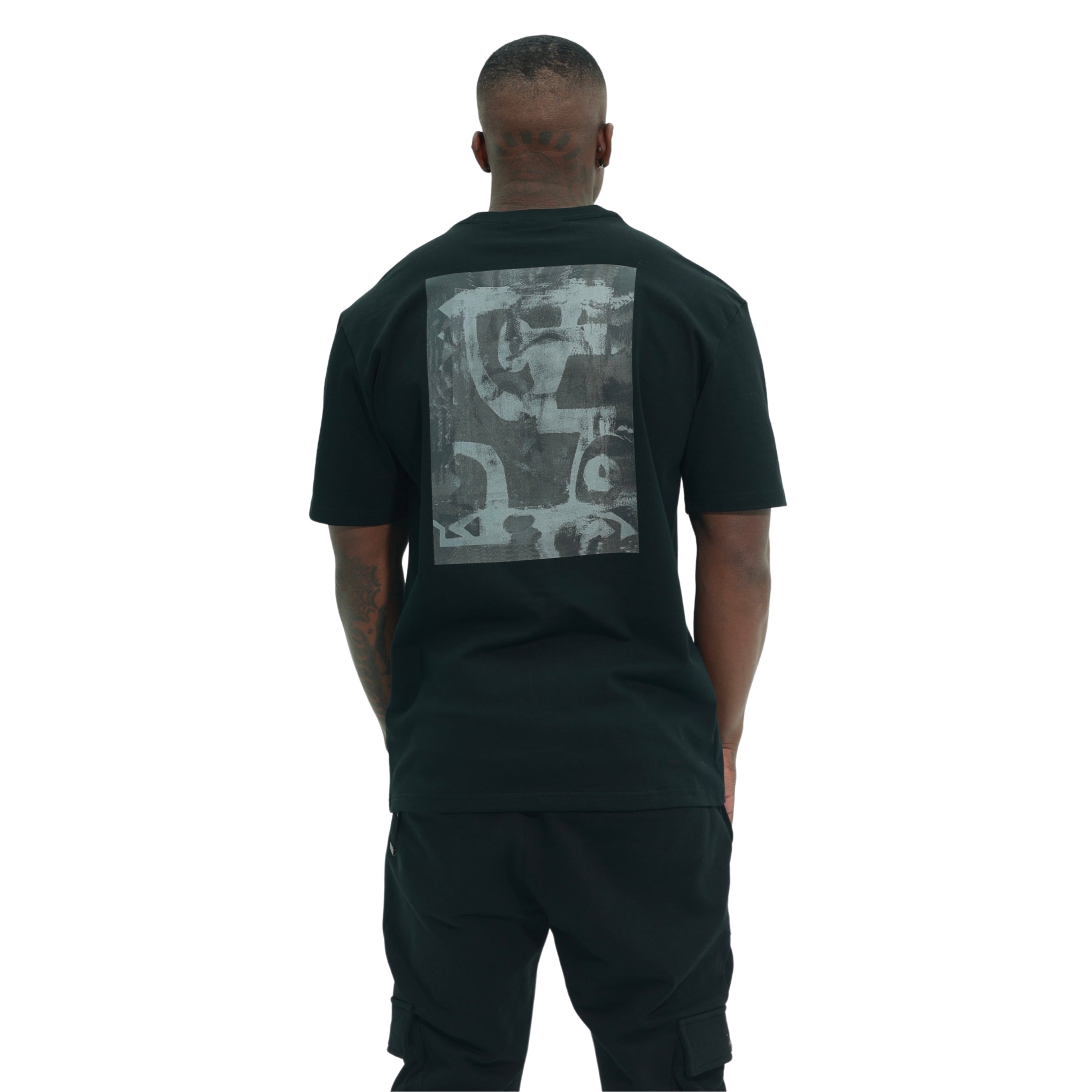 Capone T-Shirt Back Paint Graphic Black