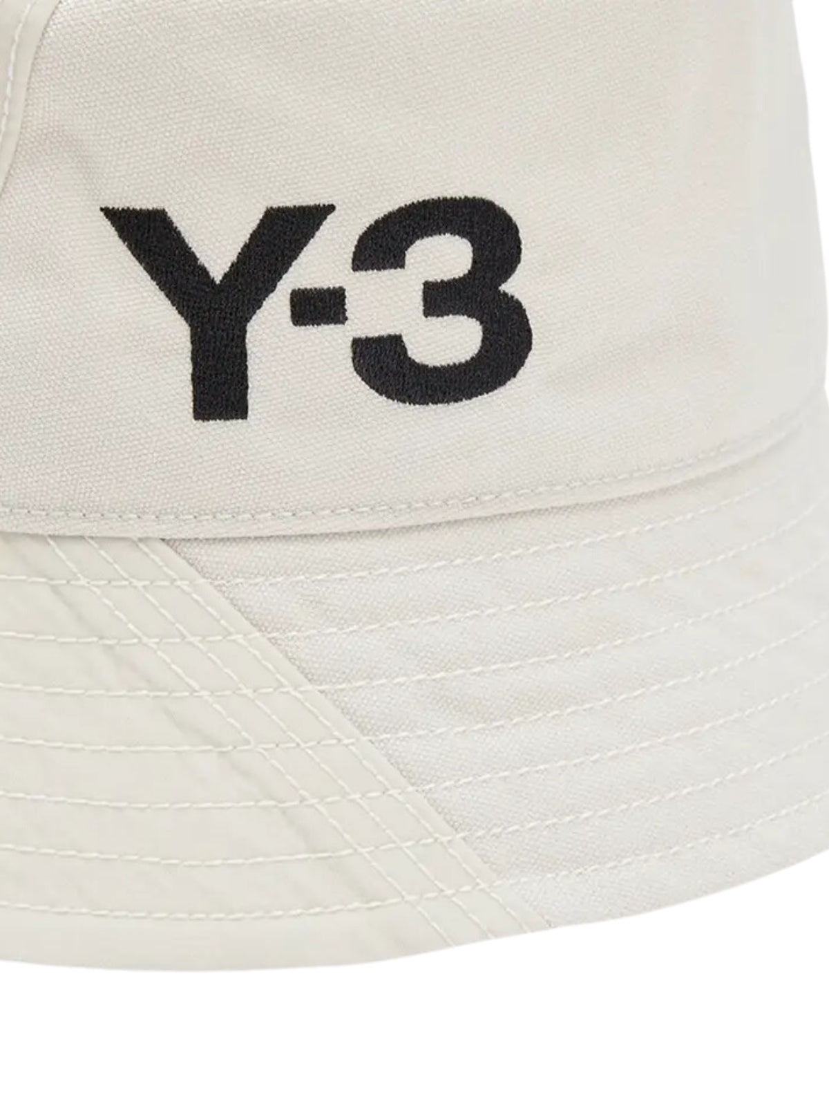 Y-3 Bucket Hat Logo Talc