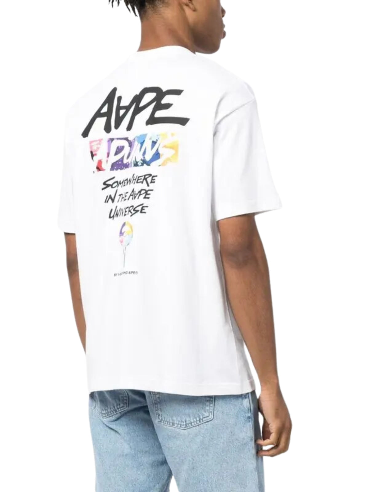 Aape T-Shirt Slogan White