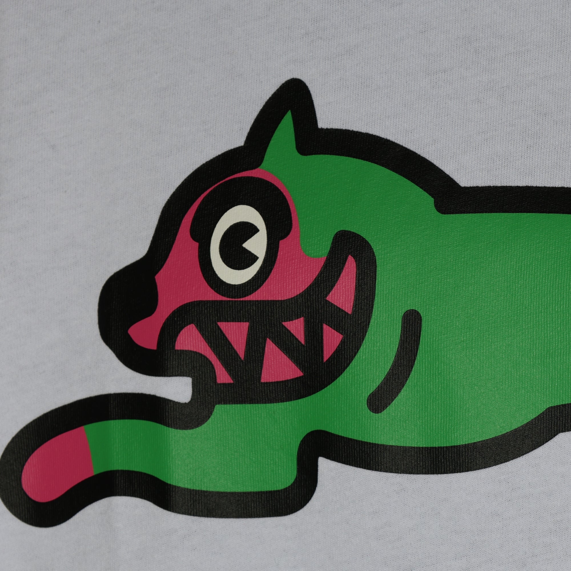 Ice-Cream T-Shirt Running Dog White