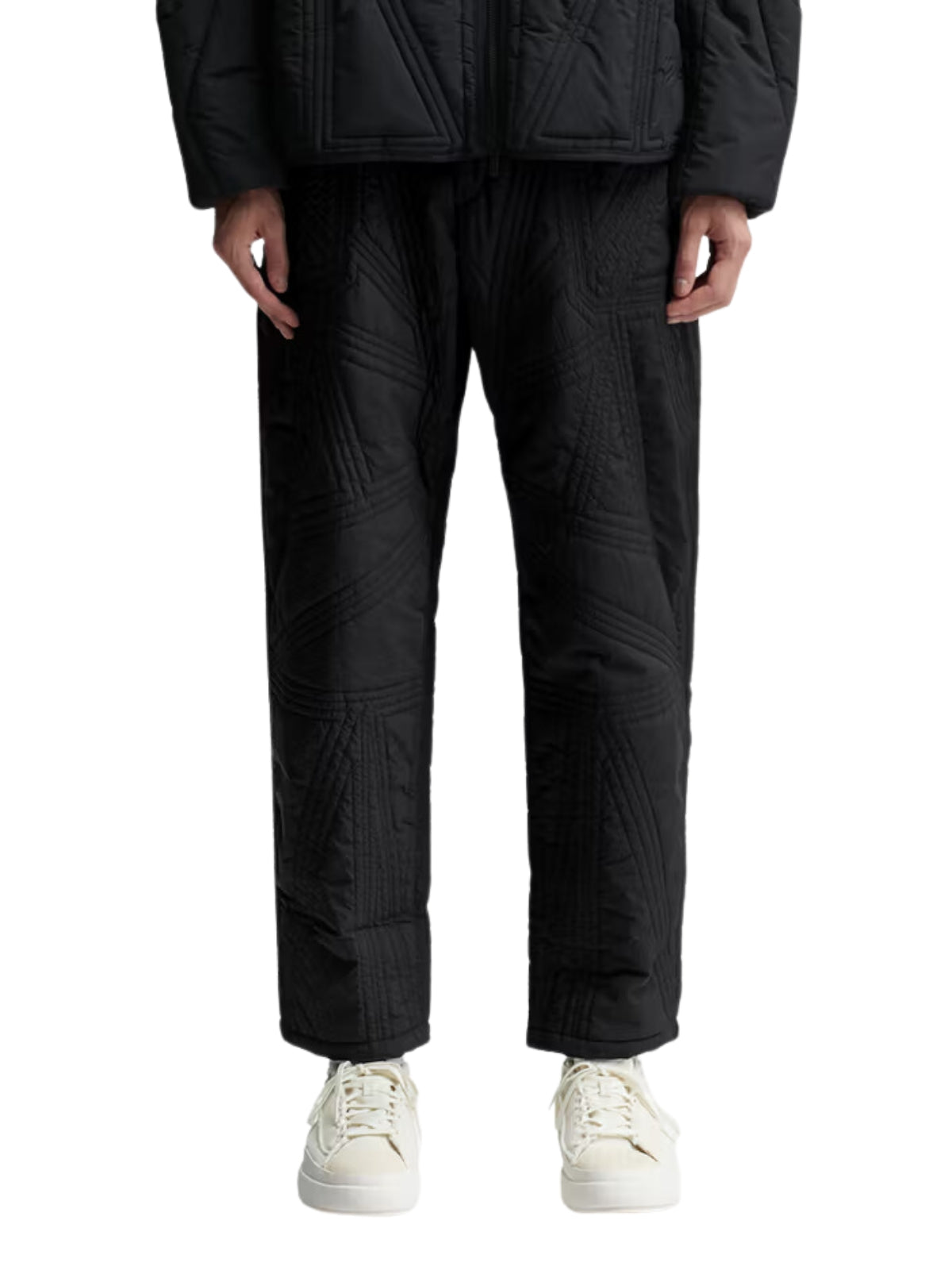 Y-3 Pants Quilted Black