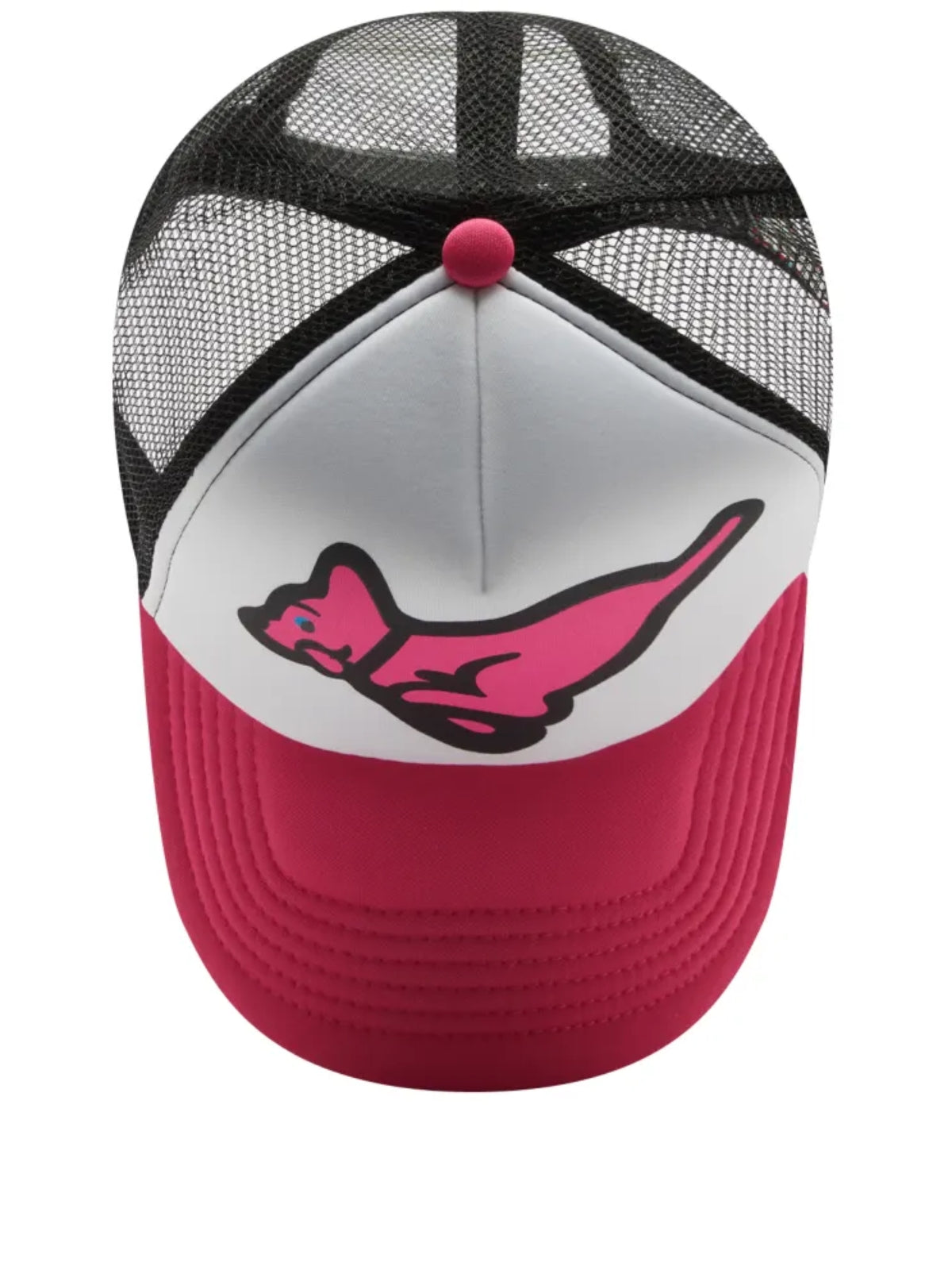 Ice-Cream Cap Running Puppy Trucker Pink-White-Black