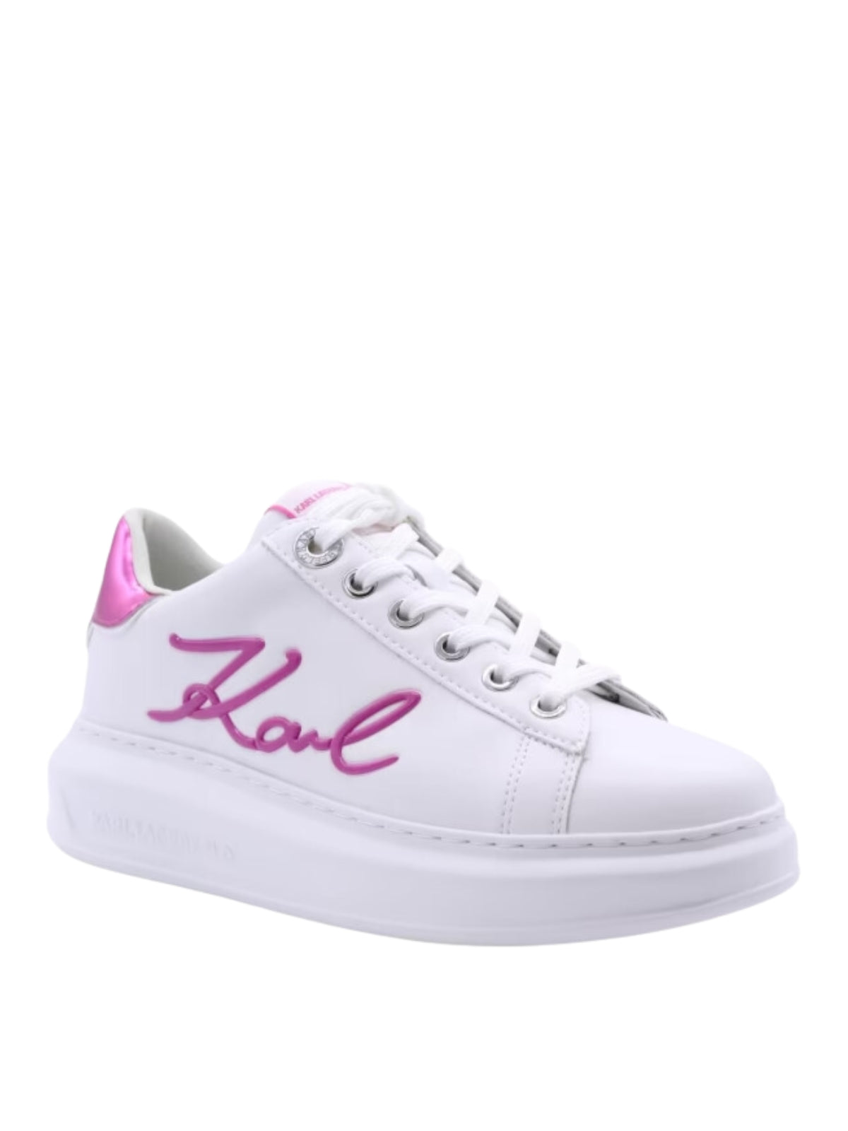 Karl Lagerfeld Ladies Sneaker Kapri Signia White-Pink