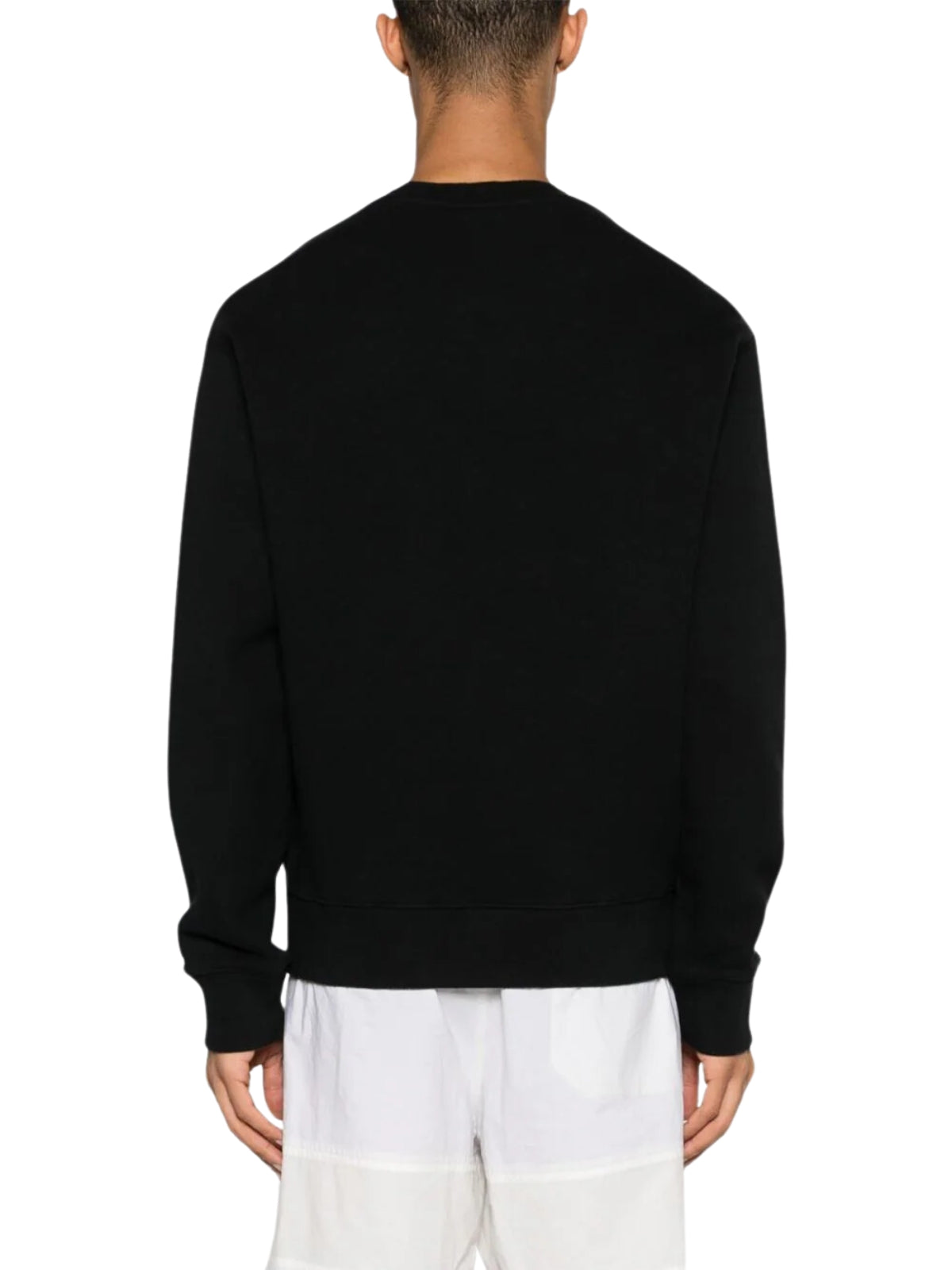 Maison Kitsune Sweater Handwriting Logo Black-White