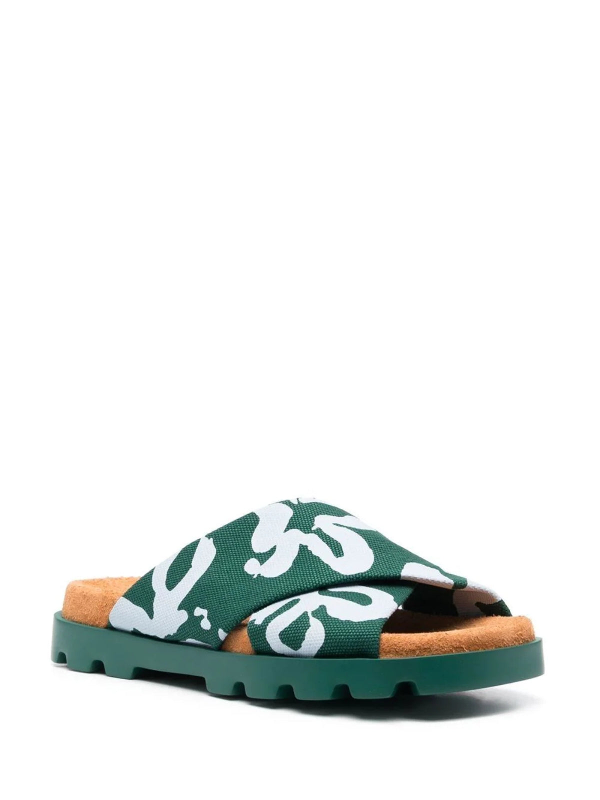 Camper Slides Lona Mentaco Green-White