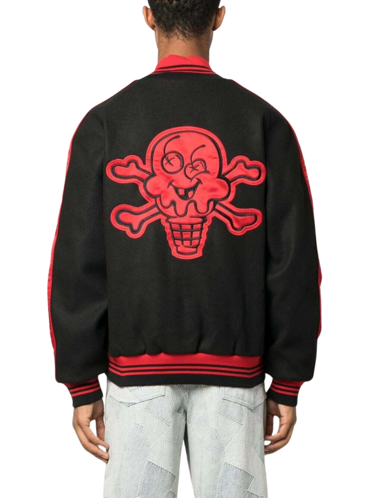 Ice-Cream Jacket Cones And Bones Varsity Black-Red