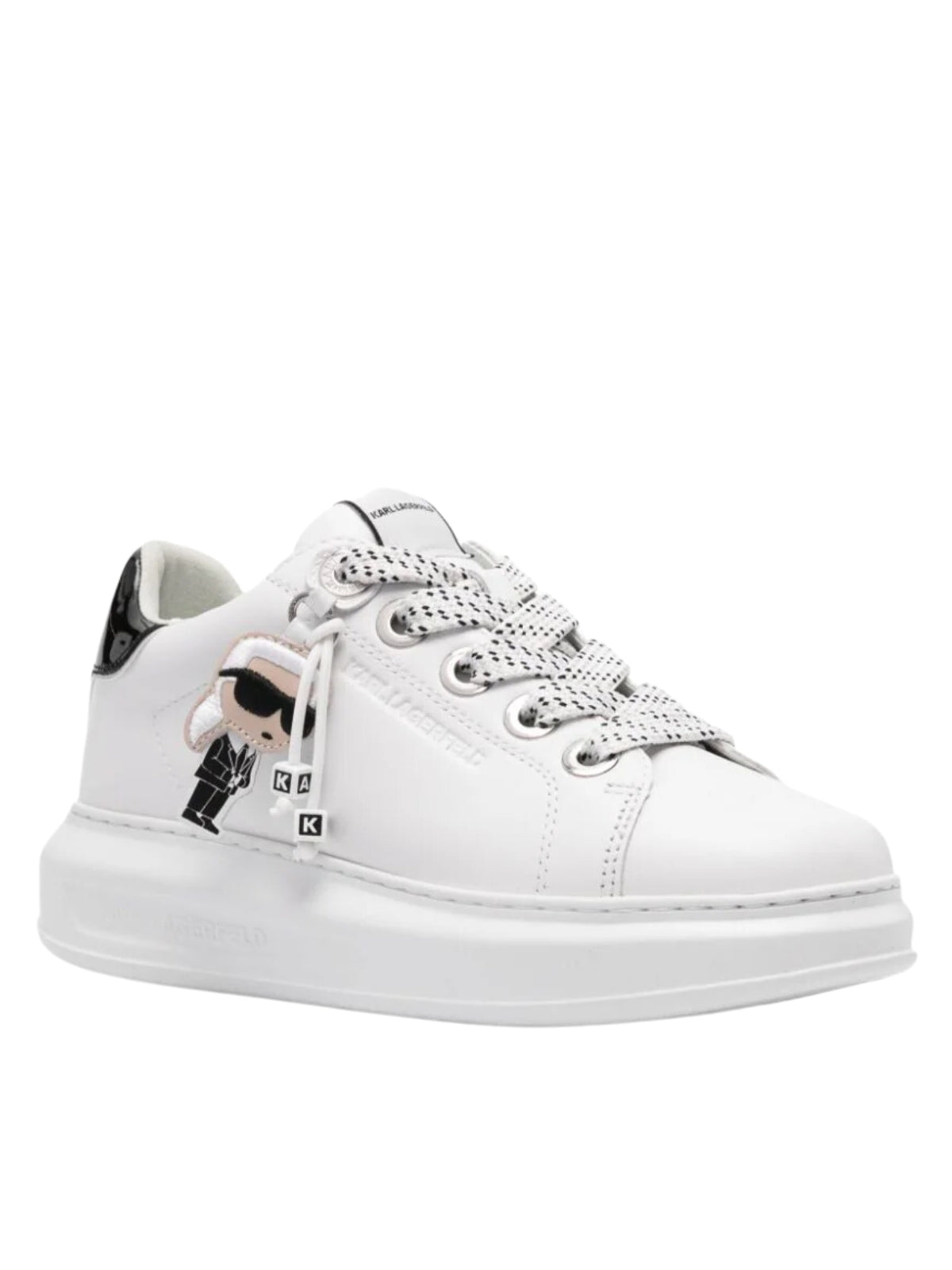 Karl Lagerfeld Ladies Sneaker Kapri Pendant White