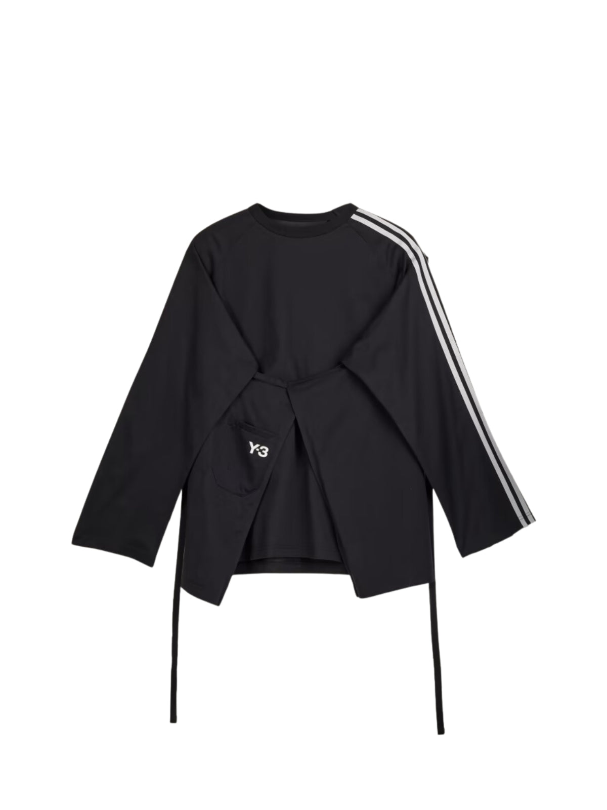 Y-3 T-Shirt Ladies L/S Closure Black