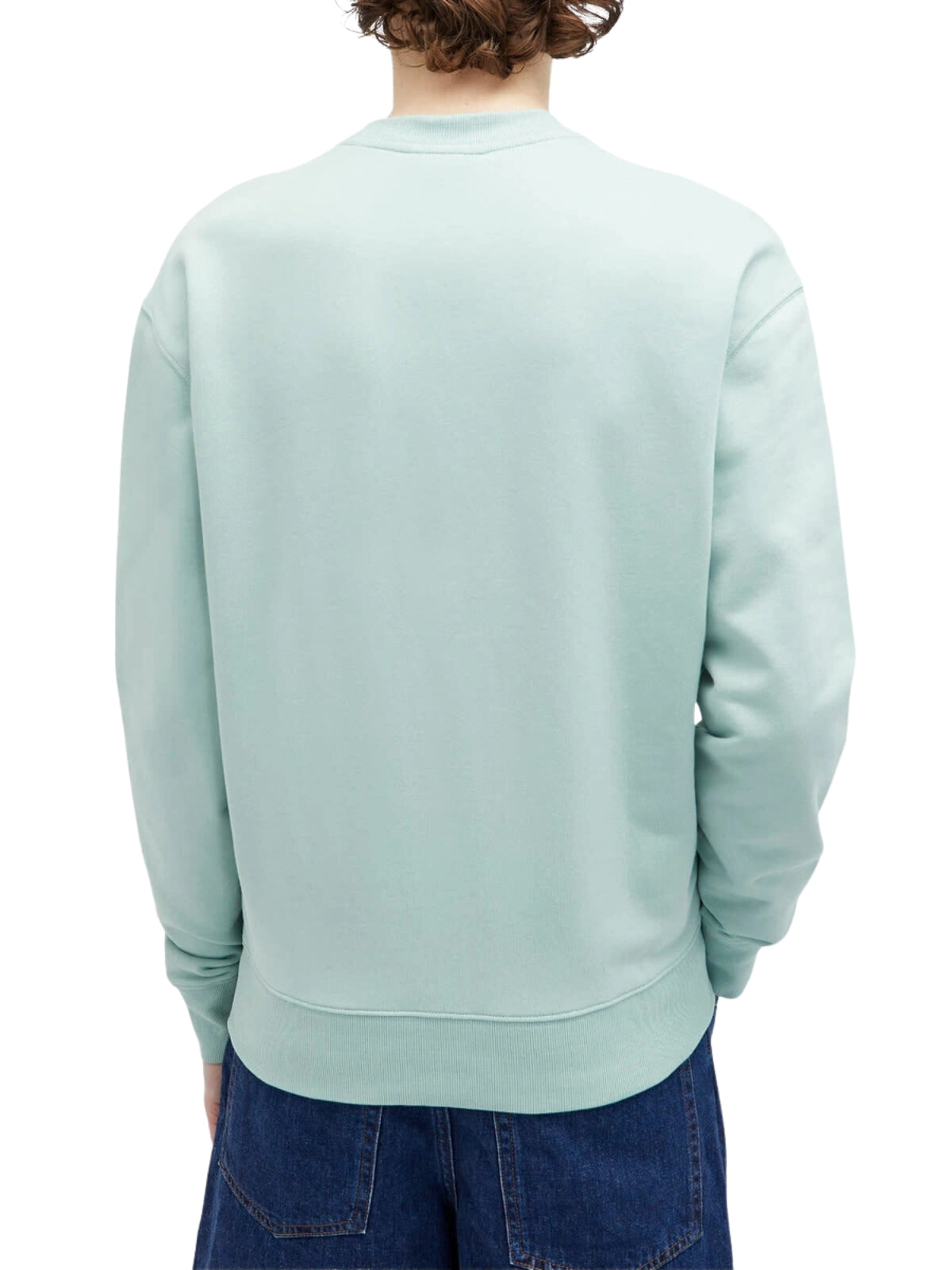 Maison Kitsune Sweater Surfing Foxes Seafoam Blue