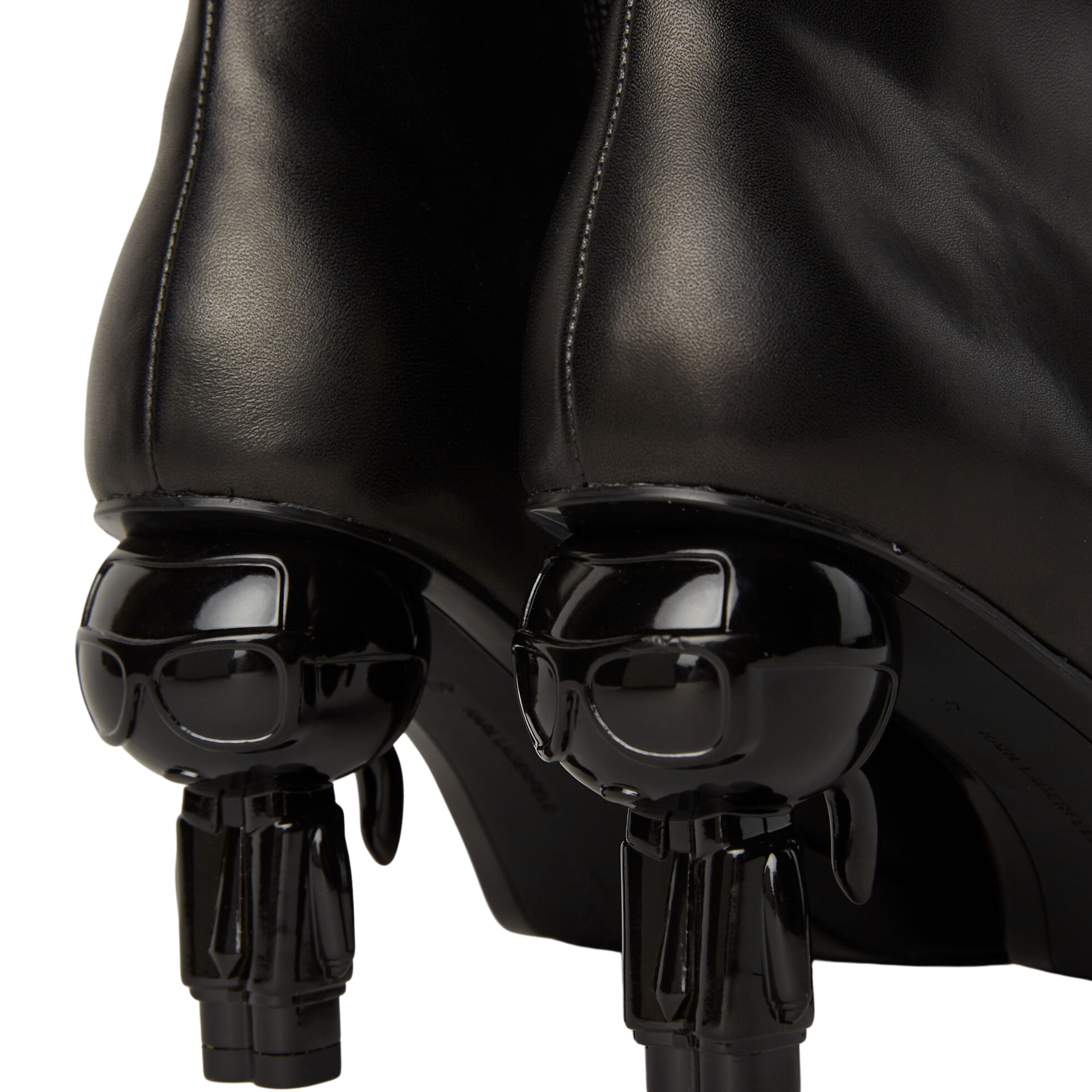 Karl Lagerfeld Heel Ikon Island Midi Zip Black