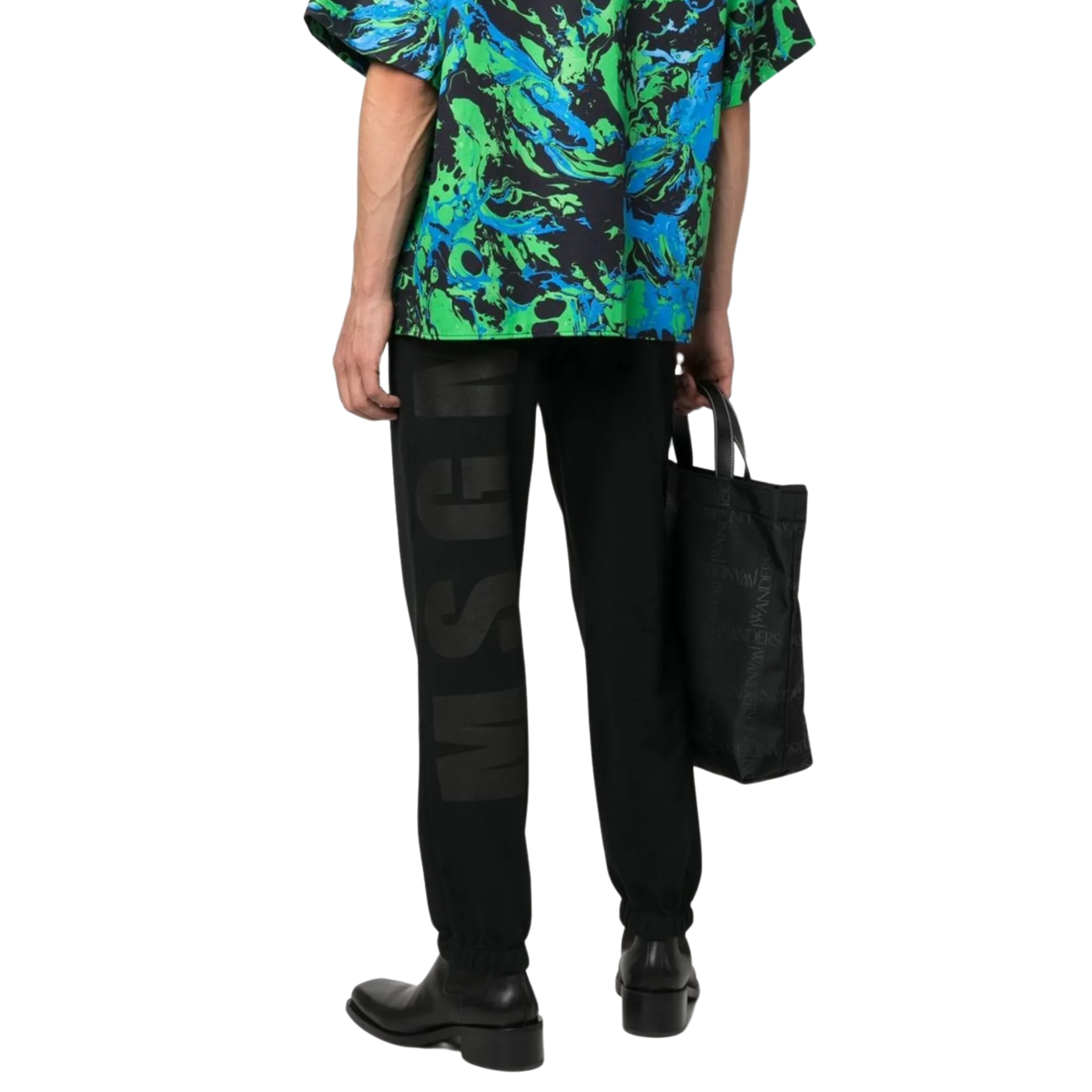 Msgm Track Pants Pantalone Black