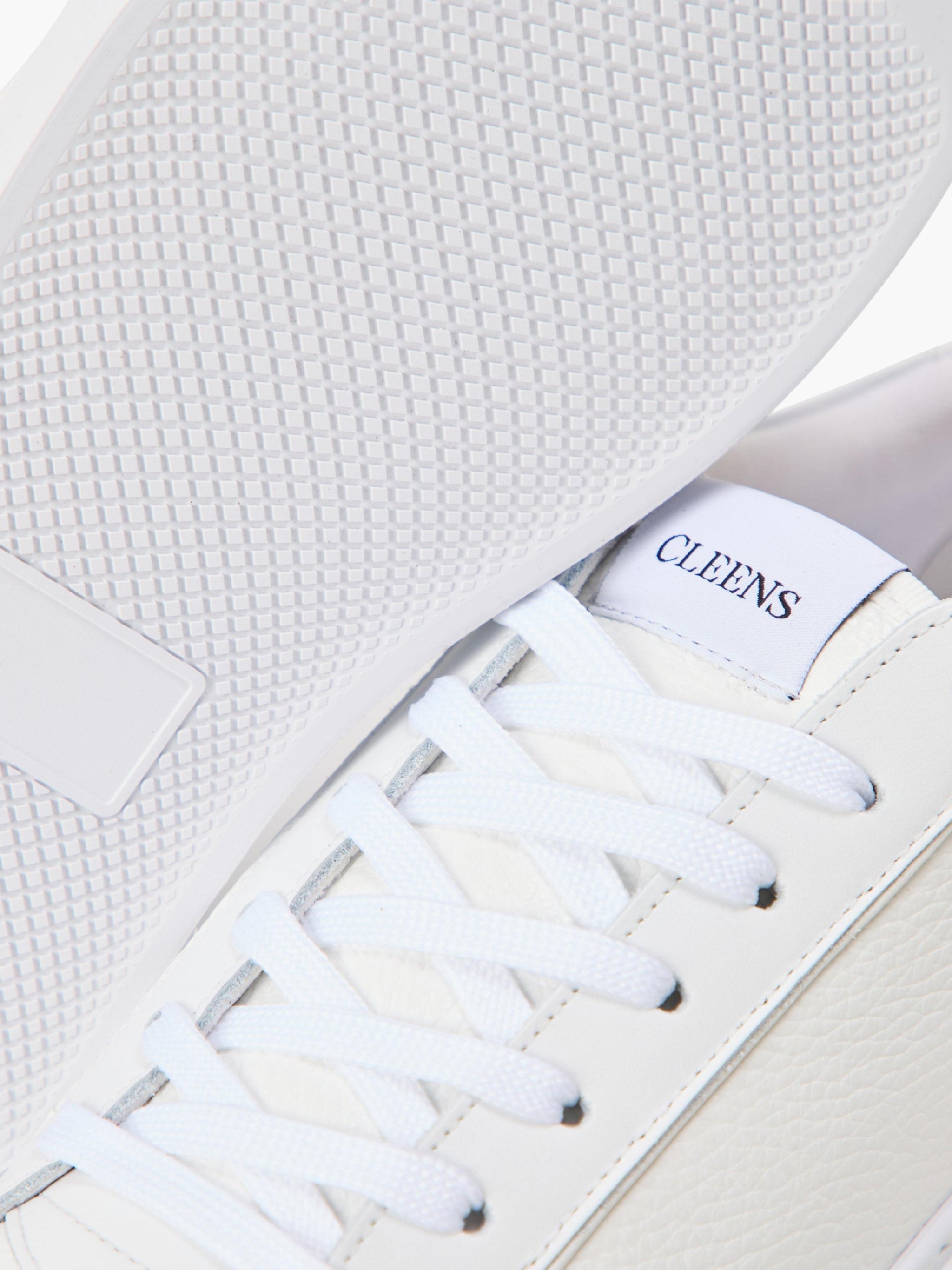 Cleens Sneakers C32 Full Textured White