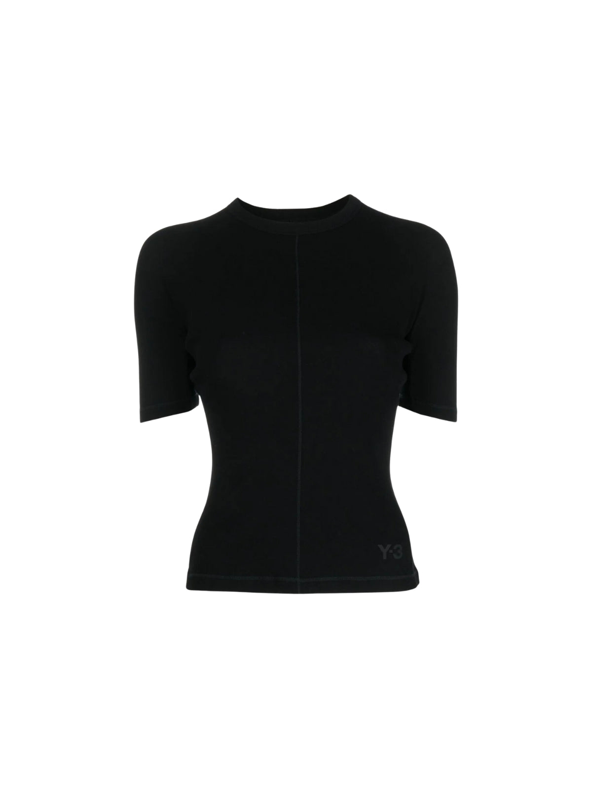 Y-3 Ladies T-Shirt Bottom Logo Black