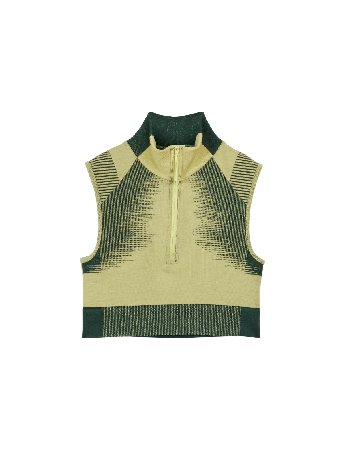 Y-3 Ladies Crop Top Two Tone Blaye-Green