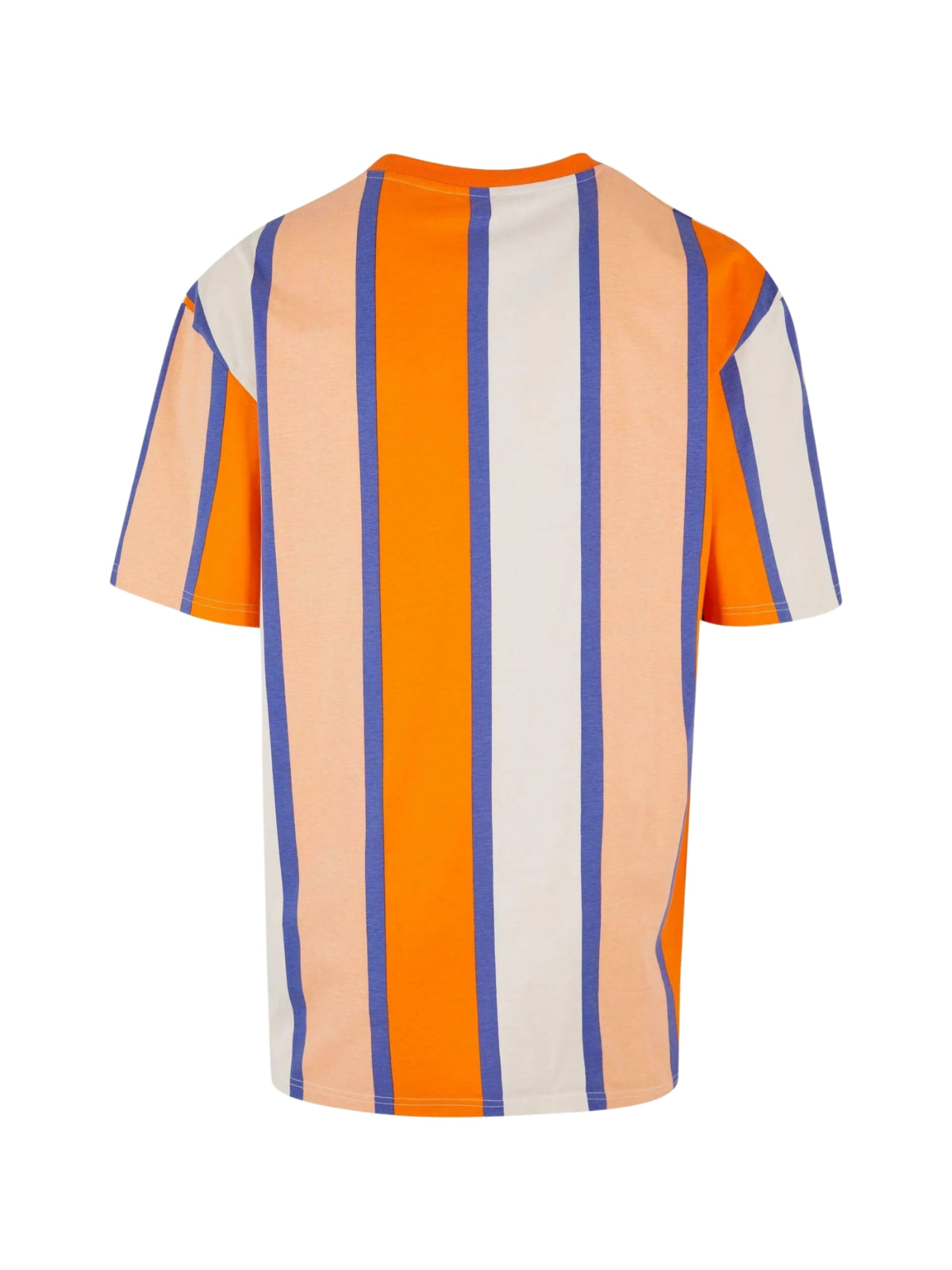 Karl Kani T-Shirt Small Sign Stripe Orange-Apricot-Off-White