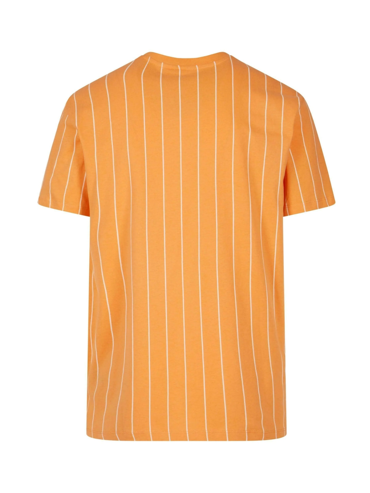 Karl Kani T-Shirt Small Serif Pinstripe Orange-White