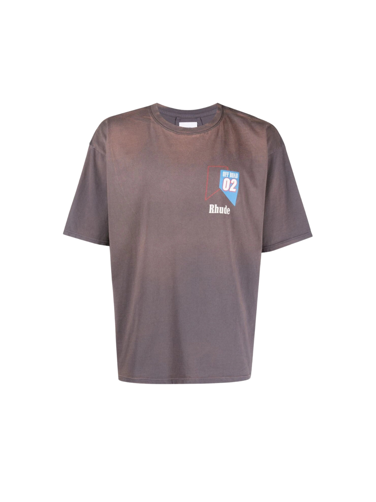 Rhude T-Shirt Logo Vintage Grey