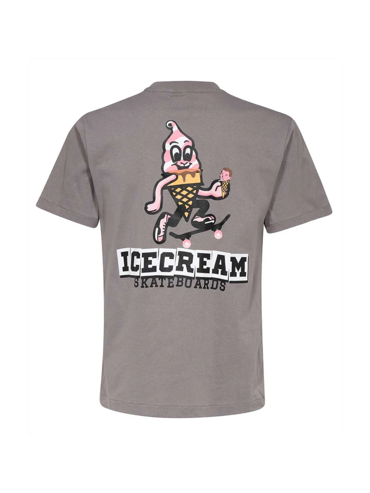 Ice-Cream T-Shirt Skateboards Grey