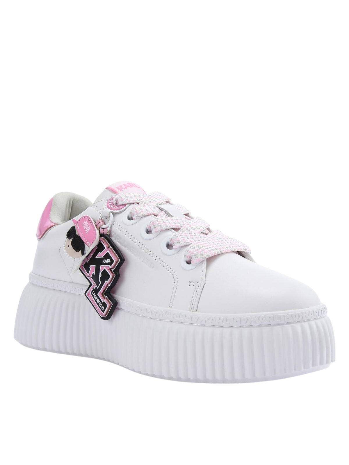 Karl Lagerfeld Ladies Sneaker Kreeper Lo White-Pink