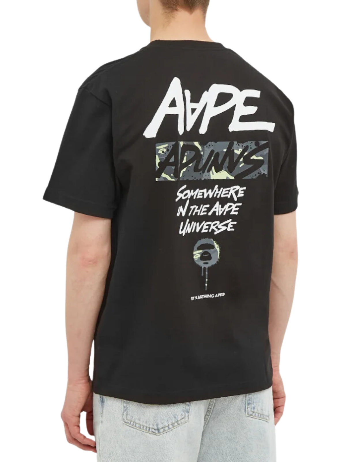 Aape T-Shirt Slogan Black