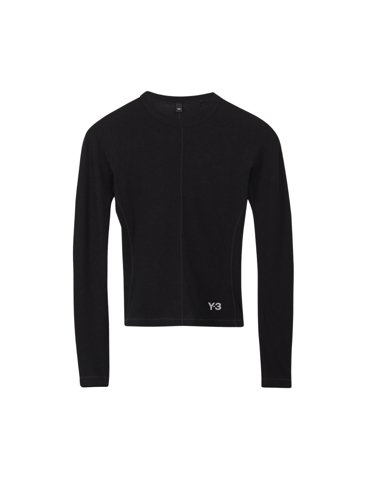 Y-3 T-Shirt L/S Bottom Logo Black