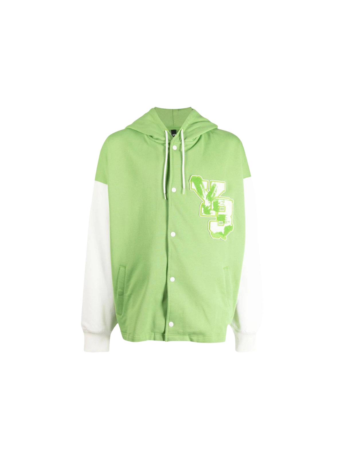 Y-3 Hoodie Logo Green-White