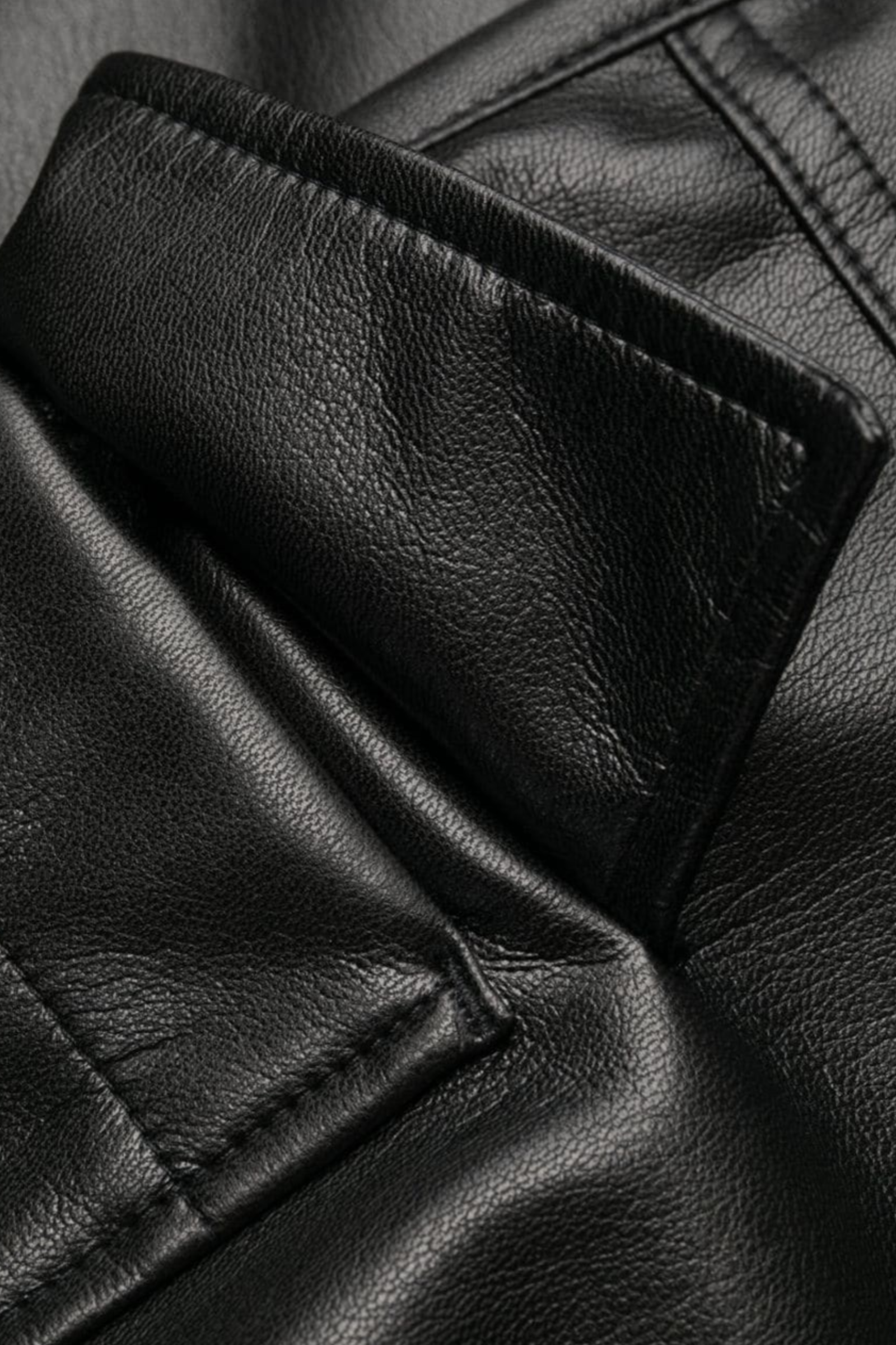 Msgm Pants Leather Black