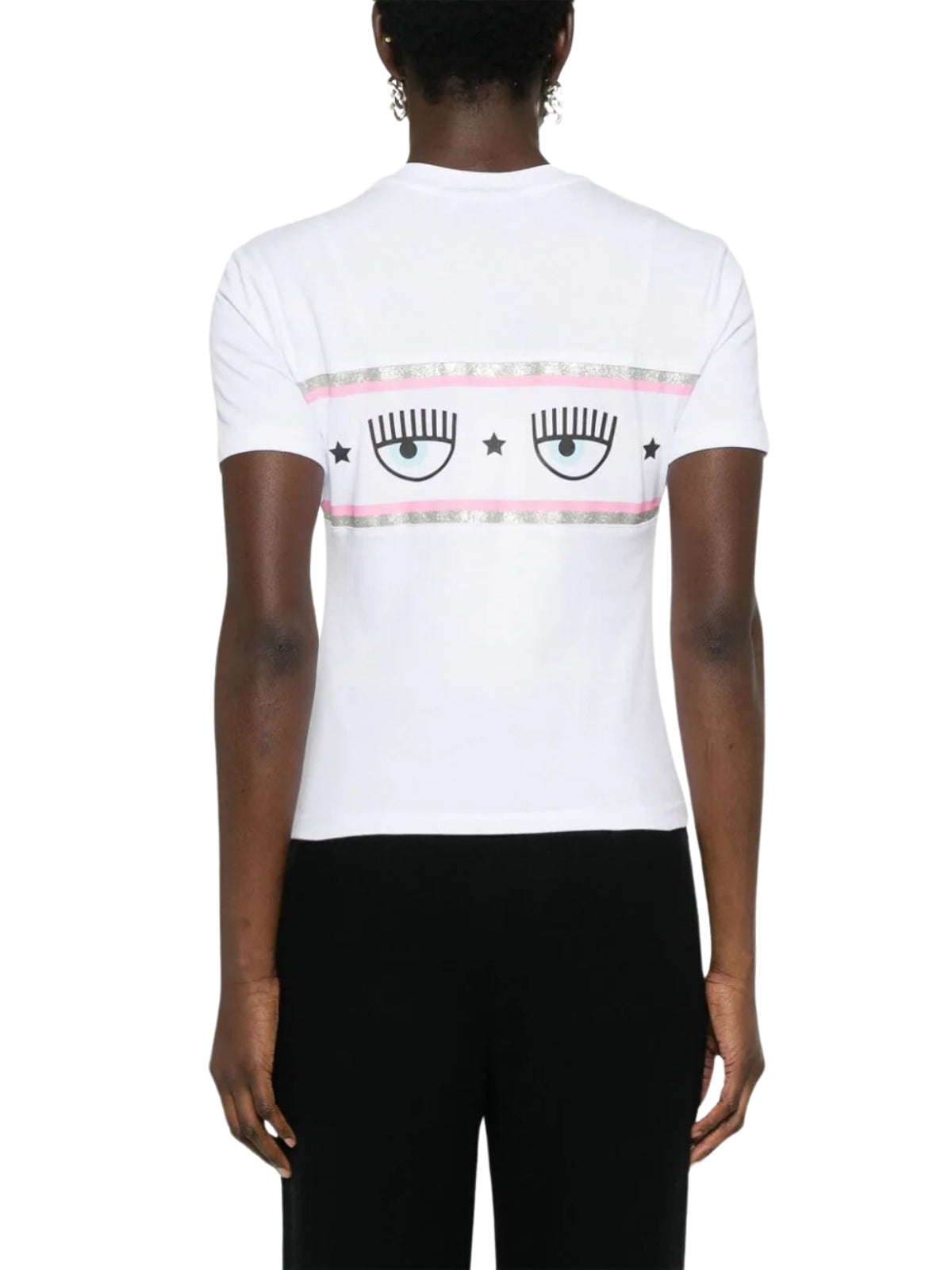 Chiara Ferragni T-Shirt Ladies Eyes White