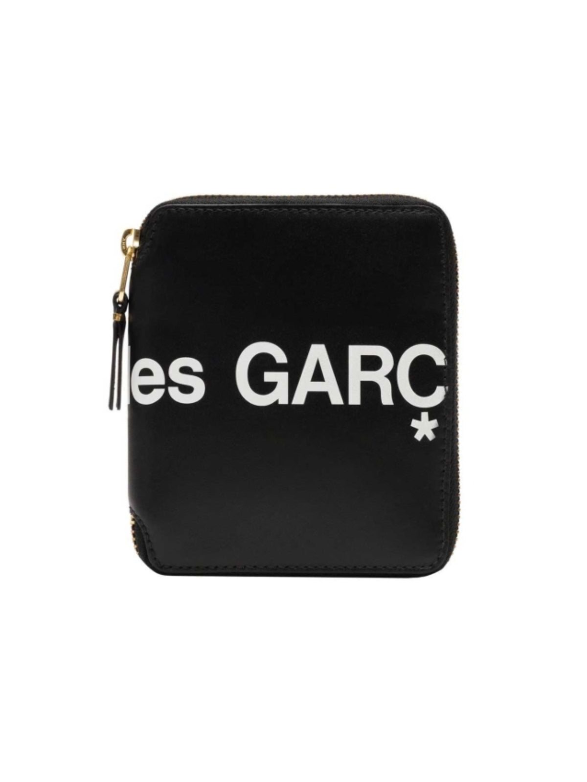 Comme Des Garcons Wallet Zip Around Logo Black