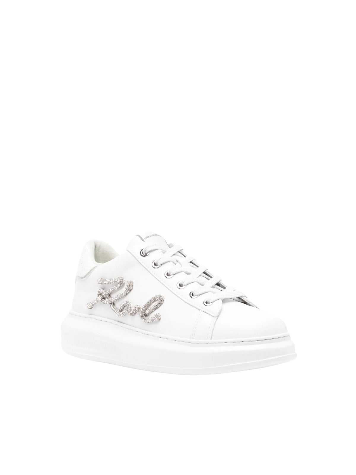 Karl Lagerfeld Sneaker Ladies Signia Rhinestone White-Silver