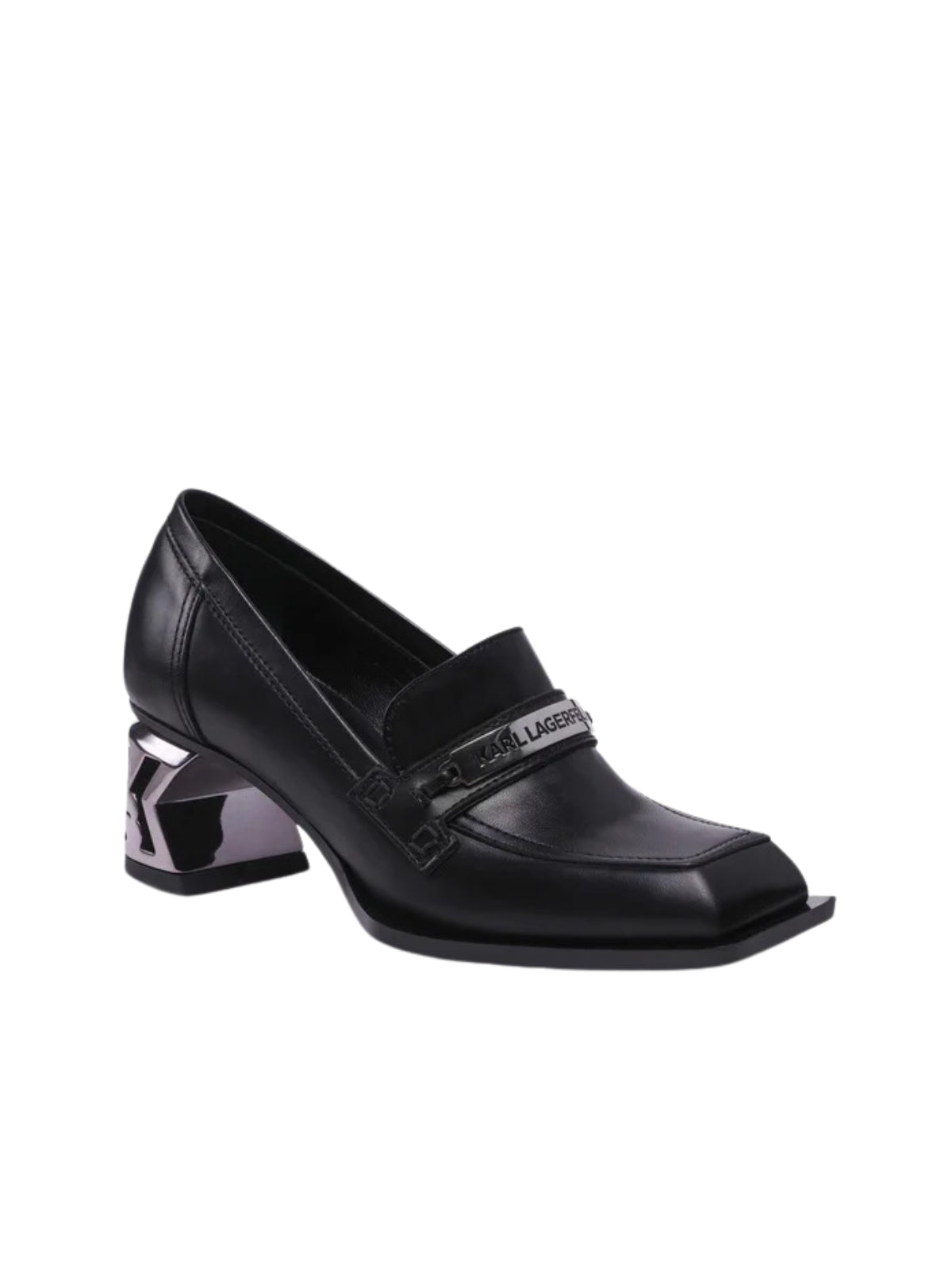 Karl Lagerfeld Heel K-Block Loafer Black