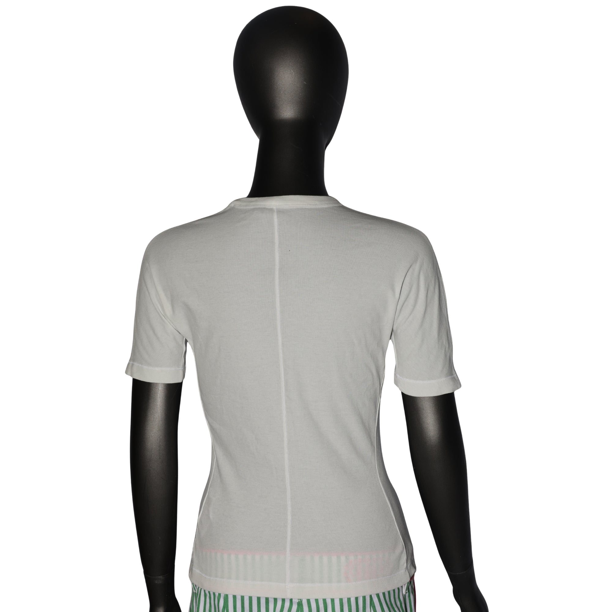 Y-3 T-Shirt Ladies Bottom Logo White