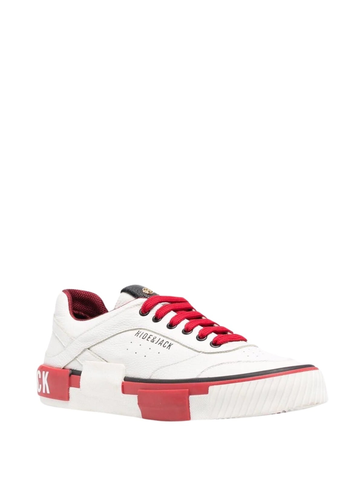 Hide & Jack Sneaker Low Leather Laces Red-White