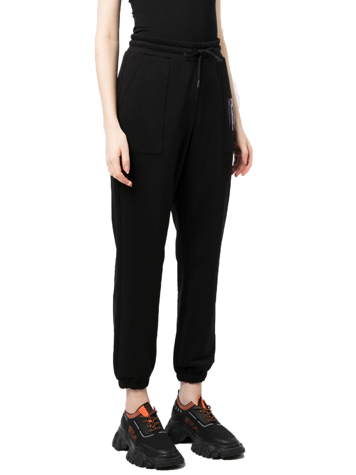 Karl Lagerfeld Track Pants Logo Black